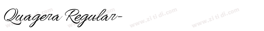 Quagera Regular字体转换 Quagera Regular字体转换
